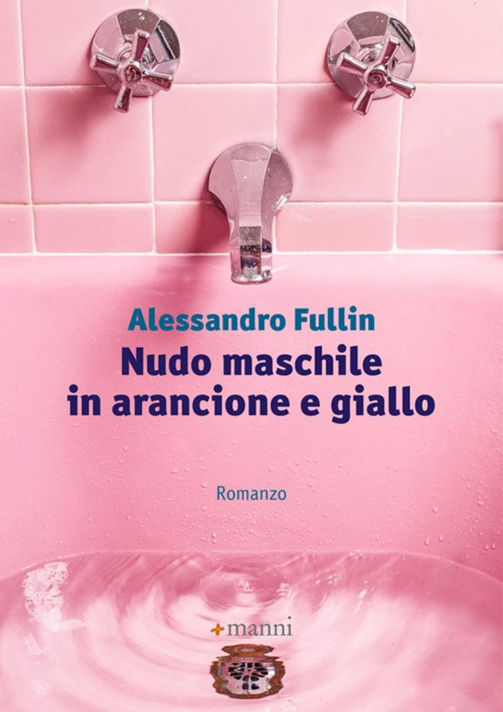 Nudo maschile in arancione e giallo - Alessandro Fullin